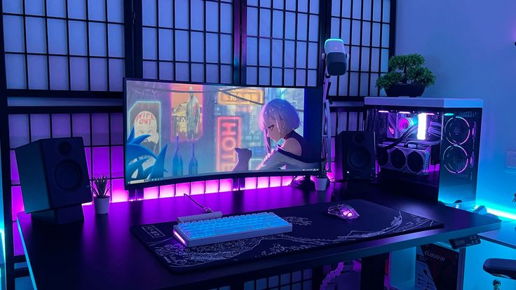 High-end PC gaming station